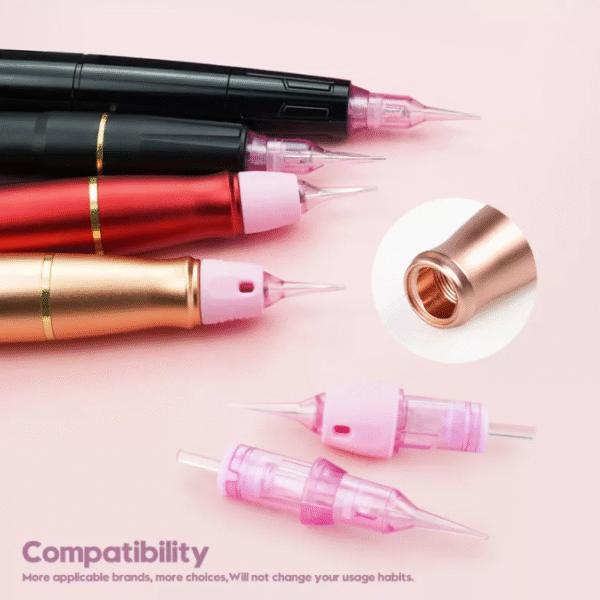 20pcs/Box Thunderlord Power Black Pinky Pink Tattoo Cartridge Universal Tattoo Needle Cartridge SMP Dermografo Pmu Machine Needles for Pmu Machine Tattoo Pen