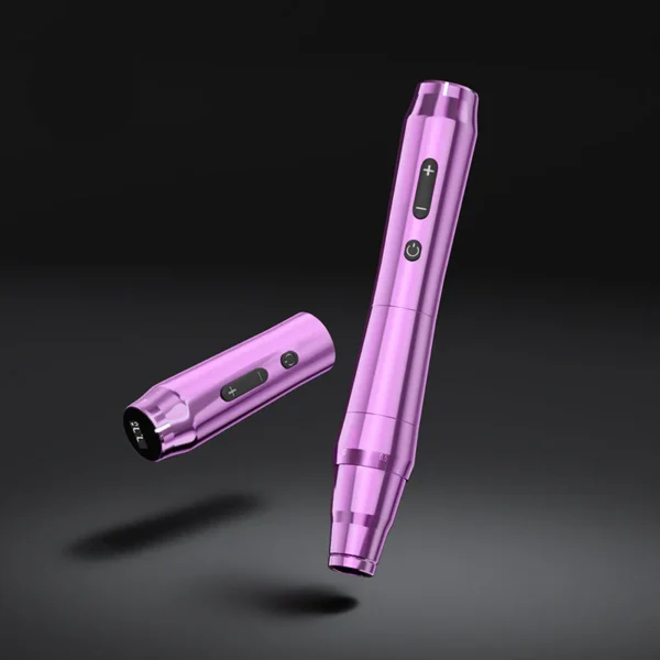 TP010 Eyebrow Lip Microblading PMU Pen Silver Black Wireless Permanent Makeup Rotary Tattoo Machine