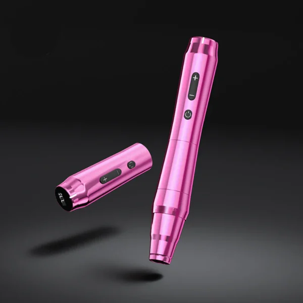 TP010 Eyebrow Lip Microblading PMU Pen Silver Black Wireless Permanent Makeup Rotary Tattoo Machine