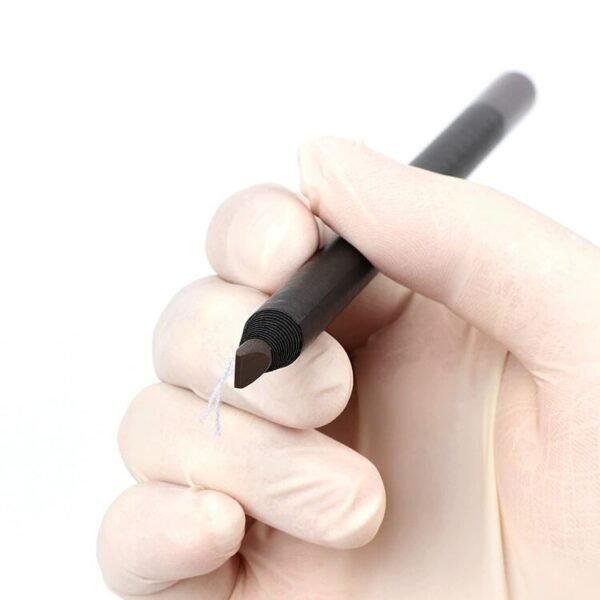 12Pcs/Box Peel Off Microblading Brow Pencils Permanent Makeup Pre Draw Pmu Eyebrow Pencil with Brush