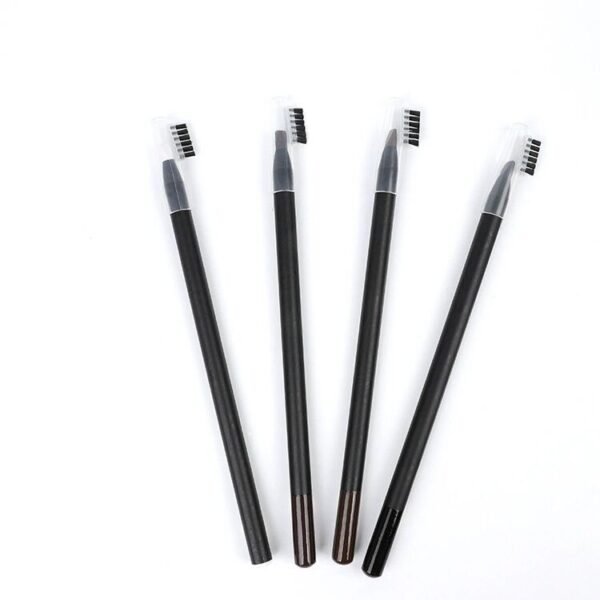 12Pcs/Box Peel Off Microblading Brow Pencils Permanent Makeup Pre Draw Pmu Eyebrow Pencil with Brush