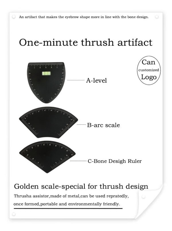 Easy Eyebrow Mapping Brow Ruler Mapping Tool Kit 1 Minitue Fast Drawing Guide Stencil Pmu Microblading Reuse Metal Shaping Ruler For Eyebrows Design