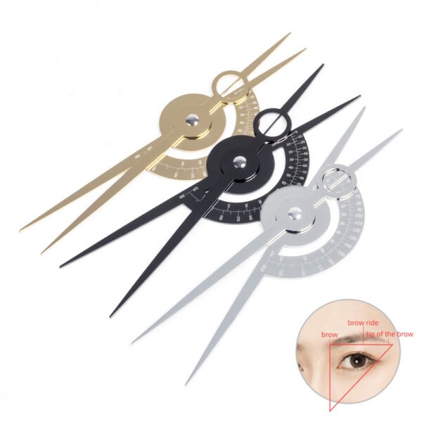 2Pcs PMU Symmetrical Tattoo Ruler Measuring Tool for PMU MIcroblading Artists