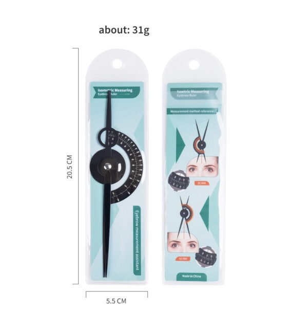 2Pcs PMU Symmetrical Tattoo Ruler Measuring Tool for PMU MIcroblading Artists