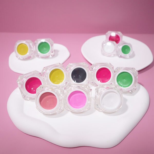 5Pcs Colorful Pmu Lip Eyebrow Mapping Paste