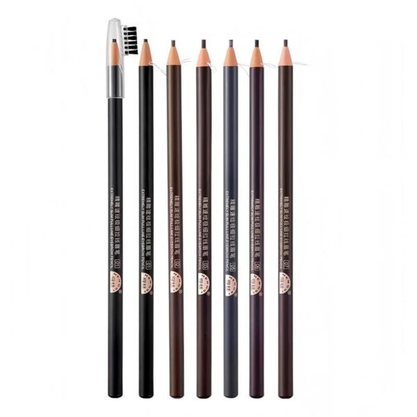 24pcs 2mm Thin Small Tip Pre Draw Brow Mapping Pencil Ultra-Fine Small Tip Hair Stroke Microblading Pmu Eyebrow Pencil(2 boxes 24pcs)