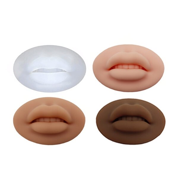 10Pcs Soft Lips Realistic Latex Microblading Permanent Makeup Pmu Silicone Microblading Tattoo 3D Lip Practice Skin