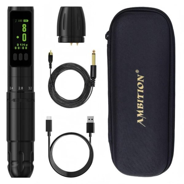 Adjustable Stroke Length 2.0-3.5mm Pmu Tattoo Machine Ambition Wireless Pmu Pen Adjustable Stroke Permanent Makeup Machine