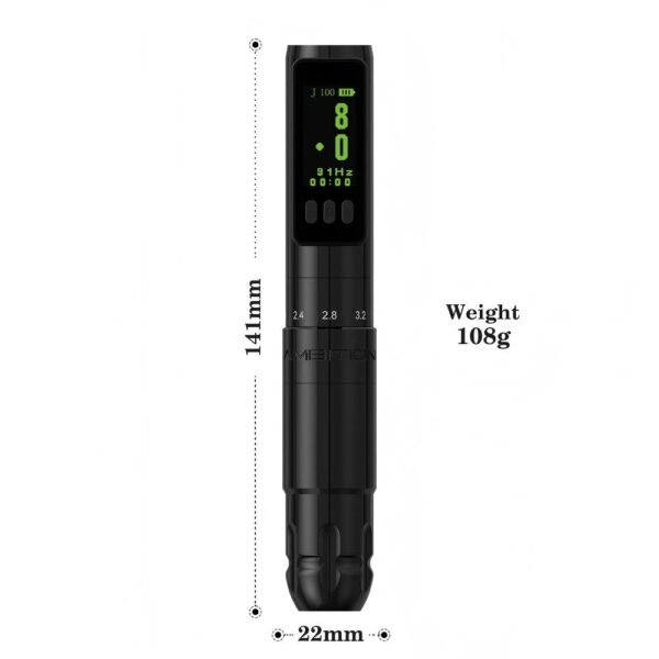 Adjustable Stroke Length 2.0-3.5mm Pmu Tattoo Machine Ambition Wireless Pmu Pen Adjustable Stroke Permanent Makeup Machine
