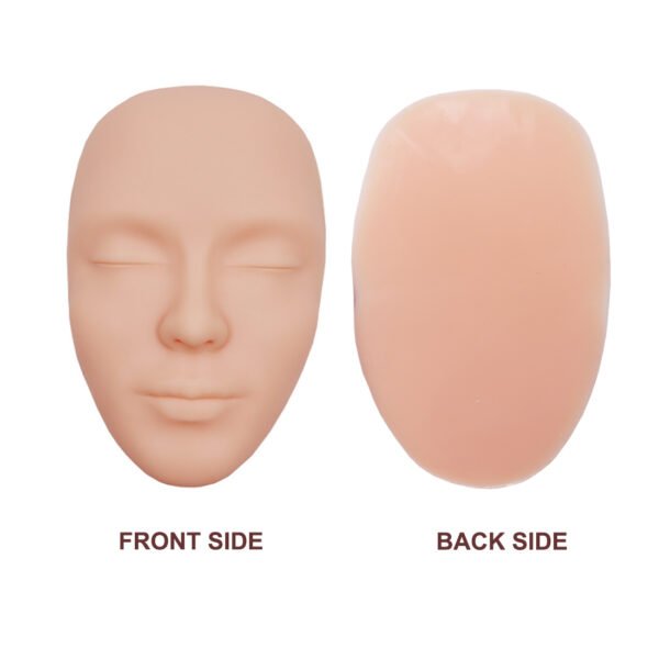 3Pcs Permanent Makeup Tattoo Training Model Realistic Full Face 3D Latex Silicone Faces Practice Skin
