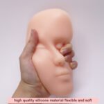 3Pcs Permanent Makeup Tattoo Training Model Realistic Full Face 3D Latex Silicone Faces Practice Skin