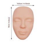 3Pcs Permanent Makeup Tattoo Training Model Realistic Full Face 3D Latex Silicone Faces Practice Skin