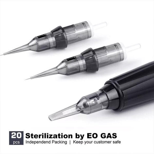 20pcs/Box Thunderlord Power Black Pinky Pink Tattoo Cartridge Universal Tattoo Needle Cartridge SMP Dermografo Pmu Machine Needles for Pmu Machine Tattoo Pen