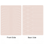 3PCS Practice Latex Eyebrows Tattoo Sheet Ombré Powder Permanent Makeup Double-Sided Pmu Practice Skin Pad for Eyebrows