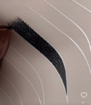 3PCS Practice Latex Eyebrows Tattoo Sheet Ombré Powder Permanent Makeup Double-Sided Pmu Practice Skin Pad for Eyebrows