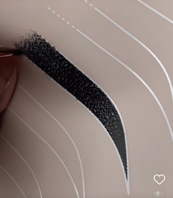 3PCS Practice Latex Eyebrows Tattoo Sheet Ombré Powder Permanent Makeup Double-Sided Pmu Practice Skin Pad for Eyebrows