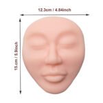 3Pcs Permanent Makeup PMU DREAM Tattoo Training Pad Realistic Full Face 3D Latex Silicone Faces Practice Skin
