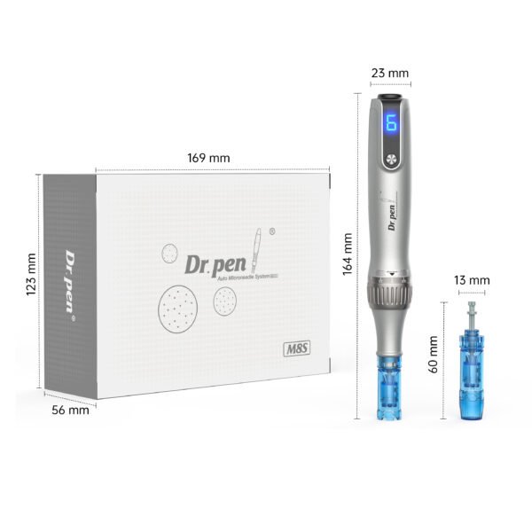 M8S Microneedle Dr Pen Derma Pen Machine Roller Pen Skin Tools for Home Use - Microneeding Derma Roller Micro Needle Pen