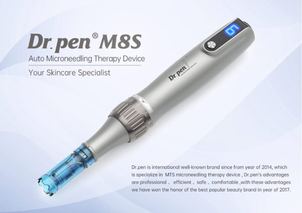 M8S Microneedle Dr Pen Derma Pen Machine Roller Pen Skin Tools for Home Use - Microneeding Derma Roller Micro Needle Pen