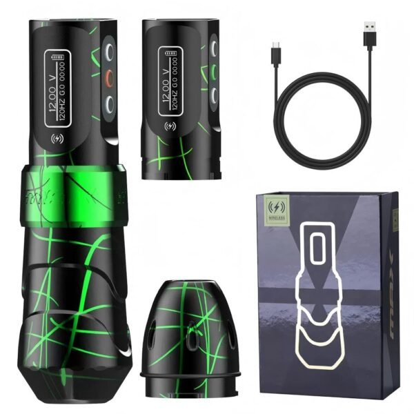 FK FLUX MAX Black Tattoo Machine New Style Popular Professional Wireless Rotary Tattoo Machine Pen