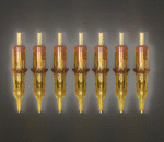 20pcs/Box Disposable Premium Professional Tattoo Machine Cartridges Needles Round Liner Shader Curved Magnum Tattoo Needles For Tattoo Artists