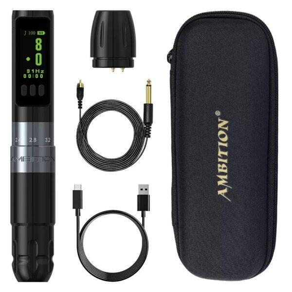 Adjustable Stroke Length 2.0-3.5mm Pmu Tattoo Machine Ambition Wireless Pmu Pen Adjustable Stroke Permanent Makeup Machine