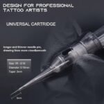 20pcs/Box Thunderlord Power Black Pinky Pink Tattoo Cartridge Universal Tattoo Needle Cartridge SMP Dermografo Pmu Machine Needles for Pmu Machine Tattoo Pen