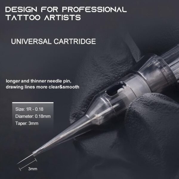 20pcs/Box Thunderlord Power Black Pinky Pink Tattoo Cartridge Universal Tattoo Needle Cartridge SMP Dermografo Pmu Machine Needles for Pmu Machine Tattoo Pen