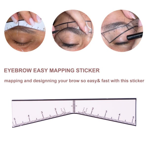 5Bags Brow Easy Eyebrow Shaping Sticker for Pmu Microblading Artist