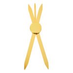 2Pcs PMU Compass Metal Golden Mean Caliper Symmetrical Tattoo Ruler Measuring Tool