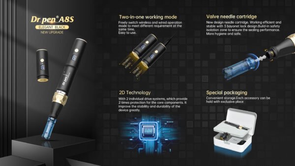 A8S Microneedling Machine Derma Microneedle Pen Dr Pen