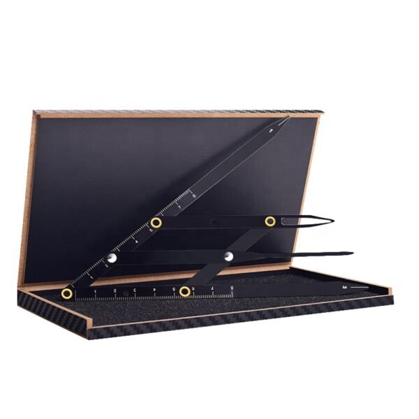 2Pcs PMU Eyebrow Microblading Permanent Makeup Ratio Measurement Tool Symmetrical Tattoo Ruler