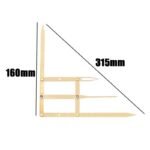 2Pcs PMU Eyebrow Microblading Permanent Makeup Ratio Measurement Tool Symmetrical Tattoo Ruler