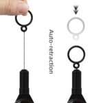 2025 Newest Pre-Ink Microblading Eyebrow Thread Black White Pmu Measuring Tool Brow Mapping String 2pcs(1pcs Black and 1pcs White)