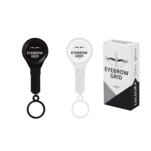 2025 Newest Pre-Ink Microblading Eyebrow Thread Black White Pmu Measuring Tool Brow Mapping String 2pcs(1pcs Black and 1pcs White)