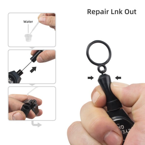 2025 Newest Pre-Ink Microblading Eyebrow Thread Black White Pmu Measuring Tool Brow Mapping String 2pcs(1pcs Black and 1pcs White)