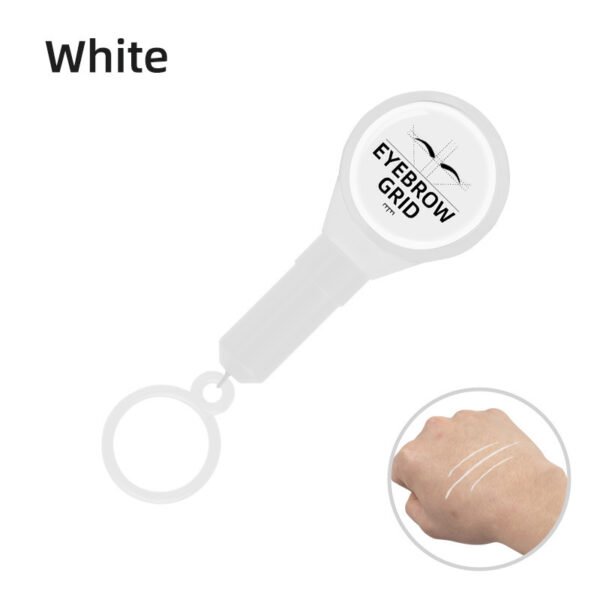 2025 Newest Pre-Ink Microblading Eyebrow Thread Black White Pmu Measuring Tool Brow Mapping String 2pcs(1pcs Black and 1pcs White)