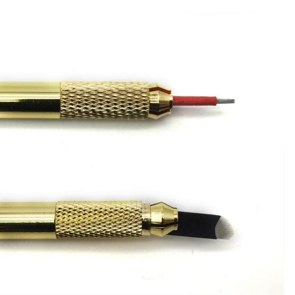10Pcs Single-Ended Microblading Pen Metal Manual Pen for Microblading Eyebrow