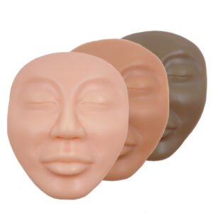 3Pcs Permanent Makeup PMU DREAM Tattoo Training Pad Realistic Full Face 3D Latex Silicone Faces Practice Skin