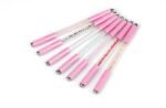 10Pcs Pink Dual Ended Premium Crystal Eyebrow Microblading Pen Hand Tool