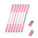 10Pcs Pink Dual Ended Premium Crystal Eyebrow Microblading Pen Hand Tool