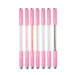 10Pcs Pink Dual Ended Premium Crystal Eyebrow Microblading Pen Hand Tool