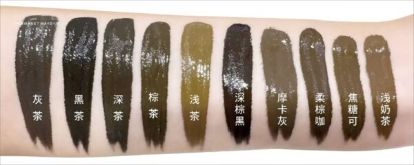 50 Colors Organic Germany Eyebrow Lips Semi Permanent Makeup Pmu Tattoo Pigment Ink Micropigmentation Eyebrow 15ML Microblading Pigment