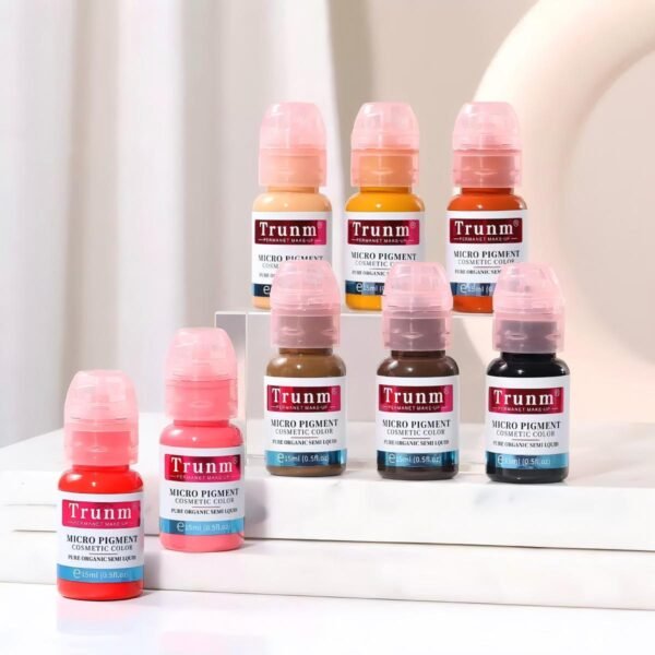 50 Colors Organic Germany Eyebrow Lips Semi Permanent Makeup Pmu Tattoo Pigment Ink Micropigmentation Eyebrow 15ML Microblading Pigment