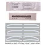 10Bags Silicone Airbrush Eyebrow Stickers Stencils Shape Tape Disposable Tattoo Auxiliary Stickers Airbrush Brow Border Shaping Mapping Guide Tape Air Brush Templates for Tinting Makeup (复制)