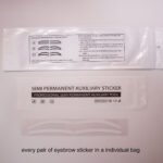 10Bags Silicone Airbrush Eyebrow Stickers Stencils Shape Tape Disposable Tattoo Auxiliary Stickers Airbrush Brow Border Shaping Mapping Guide Tape Air Brush Templates for Tinting Makeup (复制)