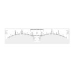 3Boxes Disposable Permanent Makeup Stencil Eyebrow Measurement Ruler Sticker-50Pcs/Box