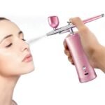 Airbrush Brow Tinting Spray Gun Eyebrow Brows Portable Cordless Nail Makeup Airbrush Machine Kit with Compressor