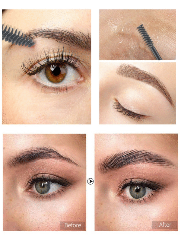10PCS All Day Hold Waterproof Clear Eyebrow Brow Gel Long Lasting Brow Gel Soap for Lift & Freeze Brow for Lamination Effect