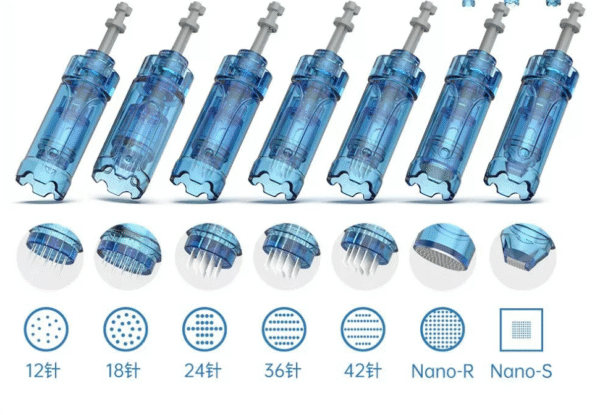 100pcs Microneedling Pen Dr Pen Cartridges Derma Roller Pen Microneeding Needle for Dr Pen M8S,A11,A8S for Home Use